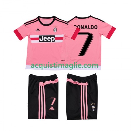 Divisa di Calcio Juventus Cristiano RONALDO 7 2015 2016 Retro Bambino Trasferta